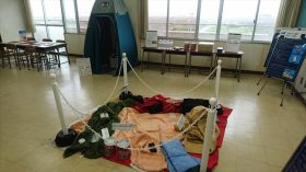 震災遺構の仙台市立荒浜小学校を訪問
