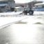 軽トラ市会場の雪かき